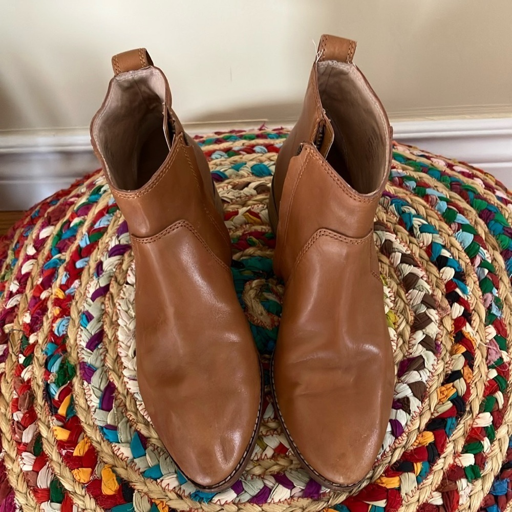 Madewell Tan Leather Boots